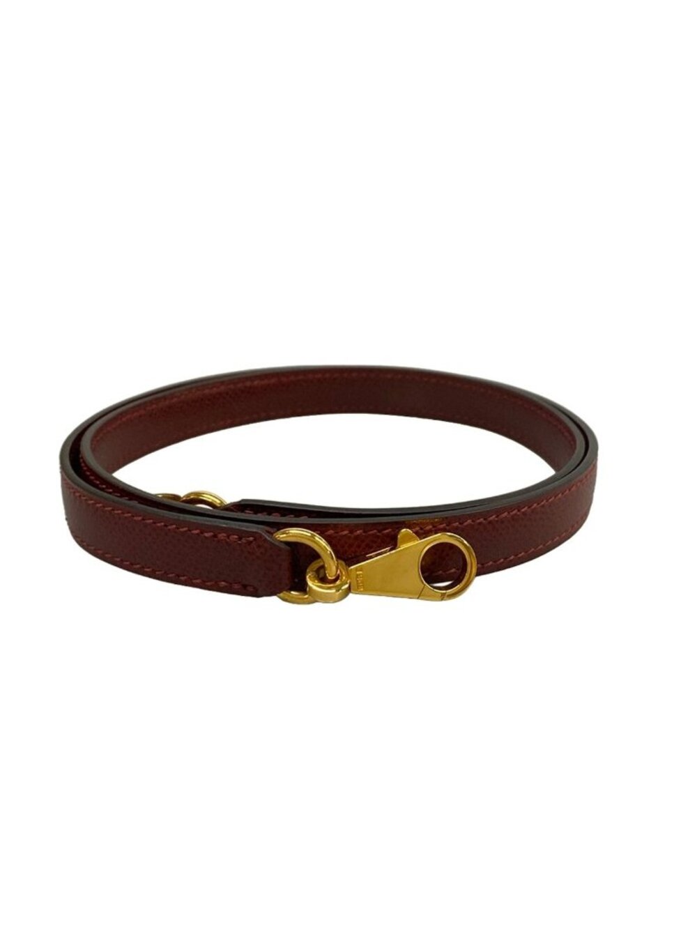 Hermes Shoulder Strap Bordeaux Leather